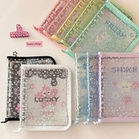 A5 Binder Photo Album Cover PVC Simple Photocard Holder Cute Transparent Photo Collect Book Cover Girls Gifts