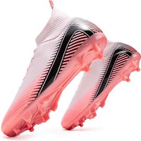 Full Protection AG FG Football Boots Woven PU Fabric TPU Wear Resistant Sole Stable Grip for Junior Football Players