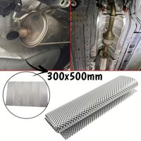 30x50cm Embossed Aluminum Heat Shield Silver Turbo Manifold-Exhausts Electrical Direct Exhaust Replacement Tool Accessories