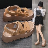 Retro Sandals Summer 2026 New Small Tall Platform Casual Roman Women's Shoes