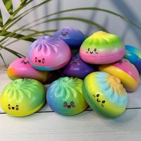 Rainbow Mystery Dumpling Soft Dumpling Squishy Fidget Toys Desk Accessories Table Ornament Party Gift Favors 1/2/3/4/5pcs 2026