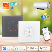 Smart Wifi+Bluetooth 40A Water Heater Boiler Touch Switch 8000W Timer Schedule Voice Control Tuya Alexa Google Home Yandex Alice
