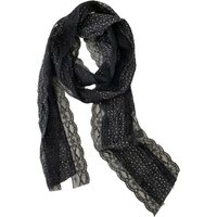 Fashion Dots Lace Scarf French Style Lace Edge Hairband Black White Pink Long Slim Photo-Ready Shawl Spring Summer
