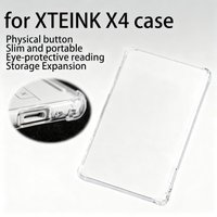 For XTEINK X4 E-Book 4.3" XteinkX4 Soft TPU Drop Resistance Case Clear Original All Inclusive Airbag Protective Back Cover