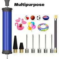 Multipurpose Portable Hand Air Ball Pump Inflator with Needles Nozzle Hose for Basketball Football Volleyball Swim Ring Balloons