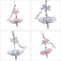 Fashion Butterfly Phone Pendant Bowknot Keychain Phone Charm for Women Stylish Phone Decoration for Bag Purse Backpack