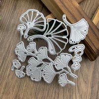 Layered Ginkgo Leaves Set Metal Cutting Dies Nature Theme DIY Scrapbooking Card Making Embossing Stencils Plant Craft Die Cuts
