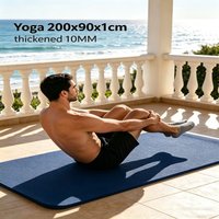 New 200cm×90cm Indoor Sports Fitness Multi-Function for Home Gym Yoga Mat Non Slip Exercise Thick Fitness Mat Yoga Workout Mat