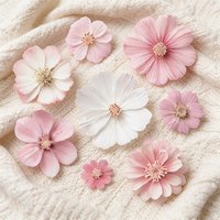 Flower silicone mold set, suitable for DIY resin crafts and plaster, ideal for home decoration and Mother's Day handmade gifts.