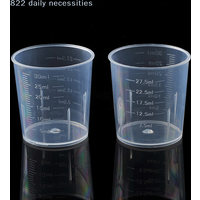 convenient20 Pcs 30 Ml Plastic Graduated Cups Graduated Cups Transparent Liquid Containers For Kitchen Measuring Tools