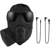 Tactical Non-Function M53 Dust Gas Mask Paintball Airsoft Protective Gear with Fan Ventilation Microphone Cosplay Accessories
