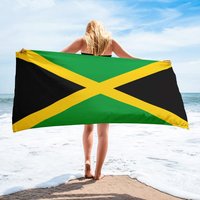 LeaFLAG Jamaica National Flag 90X150cm Hanging Polyester Jamaica flag for decoration
