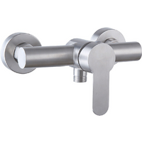 304 Stainless Steel Bathroom Shower Faucet Wall Mounted Triple Tub Faucet Hot and Cold Water Mixing Valve Faucet