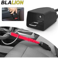 BLALION Car Steering Wheel Lock Reinforced Cable Lock 5mm Thick Braided Steel Cable Anti-theft Safety Lock for Truck SUV Van RV