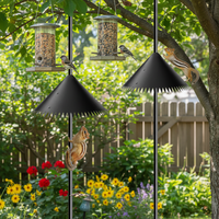 Squirrel Baffle for Bird Feeder Pole Hanging Design with 360 Degree for Outdoor Use
