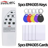 5YOA RFID Handheld Copier Writer, Duplicator Programmer, Rewritable ID Key Fobs Cards, 125KHz Read EM4100, TK4100, EM4305, T5577