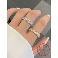 925 Sterling Silver Simplicity Classic Gorgeous Zircon Oval Ring For Women Engagement Wedding Luxury High Quality Fine Jewelry
