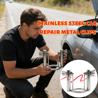Stainless Steel Repair Metal Clip Portable and Easy To Open Suitable for All Car Models and Easy To Operate When Going Out
