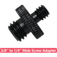 2/5/10 PCS Aluminum 3/8'' Male to 1/4'' Male Threaded Tripod Screw Adapter Double Head Stud Mounting Thread Converter for Camera