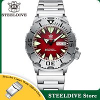 STEELDIVE SD1984 New Arrival 42.2MM M onster 200M Waterproof NH36 Day Function Sapphire Glass Automatic Movement Steel Bezel