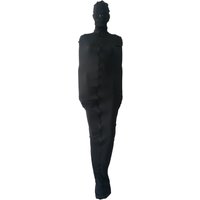 Front 3-way zipper Mummy Costumes bodysuit Stage Props Adult removable mask open nose zippered mouth