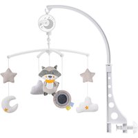 Musical Baby Crib Mobile Rattle Toy with Hanging Rotating Toys Infant Bed Decoration Bed Bell Educational for 0-12 Months Infant