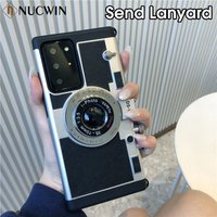 Emily in Paris 3D Retro Camera Case For Samsung Galaxy S22 S23 S24 S25 S26 Ultra S25 Plus S25 A35 Lanyard Shockproof Back Cover