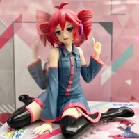 UTAU Kasane Teto PVC Figure Cute Pink Twin Drills Hair Girl Figurine Anime Merchandise Toy Birthday Gift for Anime Lovers