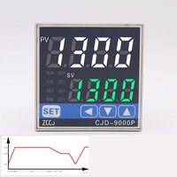 20 Periods Kiln Furnace Oven Programmable Temperature Curve Thermostat Temperature and Timer 2 in 1 Ramp Soak PID Controller