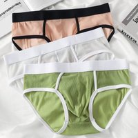 Men Ultra-thin Briefs Sexy Underwear Man Low Rise Mini Bikini cuecas Soft Underpants Homem Panties Comfortable