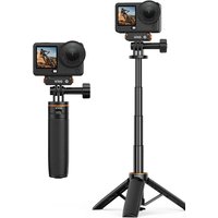 VRIG 3in1 Handheld Selfie Stick Tripod for DJI Action 6/5/4 Insta360 Ace Pro 2 GoPro Mini Extension Pole Action Camera Tripods