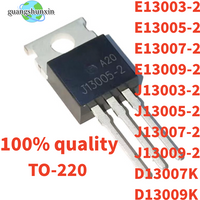 10PCS (M)New Transistor 13007 E13007 E13007-2 J13007 J13009-2 E13009 E13005 J13005 E13003 J13003-2 D13007K TO-220 Good quality