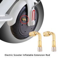 90 Degree Bend Tyre Valve Extension Brass Air Tyre Extension Schrader Valve Adapter Portable for Motorcycle Bike and Scooter