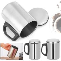 Steel Travel Lid Thermal Camping Vacuum Flask Water Bottle Tea Cup Coffee- Mug