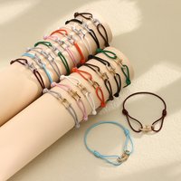 New Lucky Horseshoe buckle Rope Bracelets Adjustable Shiny luxury Zircon Bracelet For Women and Men Festival gifts