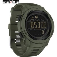 SANDA Brand Men Watches Sports Pedometer Calories 50M Waterproof LED Digital Watch Military Wristwatch Relogio Masculino 2145