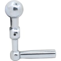 Poignée simple de fraiseuse à trois billes, manivelle en métal pour pièces de fraiseuse/poignée de rechange