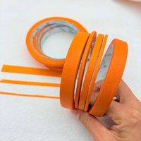 6 Rolls Orange Masking Tape,Craft Adhesive Decorative Tape Painting Tape for Home Classroom Office DIY Scrapbooking Crafts