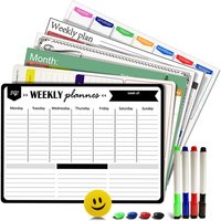 Magnetischer Wochen- und Monatsplaner im A3-Format, Whiteboard, Kühlschrankmagnet, flexible tägliche Nachrichtenzeichnung, Kühlschrank-Bulletin-Whiteb