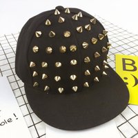Y2K Outdoor Personalized Hat Men And Women's Rivet Flat Hat Punk Rock Hip Hop Stud Baseball Caps