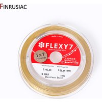 Gold/Silver Color 0.4MM Stainless Steel Wire Beading Rope Cord Thread String For DIY Bracelets Jewelry Making Findings Wholesale