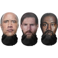 AliExpress 3d Printed Kanye Mask Elastic Mesh Full Face Sunscreen Mask Cosplay Headwear Novelty Supplies Riding Mask