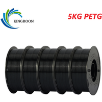 KINGROON 5KG PETG 3D Printer Filament 1.75mm Neatly Wound High Toughness PETG Plastic 3D Filaments for FDM 3D Printer Materials