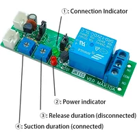DC 5V 12V 24V 10A Cyclic Timer Relay Module 0-100S Adjustable Timer Delay Switch ON/OFF Cycle Control