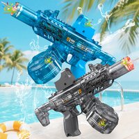 HUIQIBAO Electric water gun, fully automatic assault gun, large capacity design, outdoor beach swimming pool shooting game