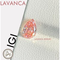 HPHT/CVD Pink Pear Brilliant Lab Grown Diamonds 0.5-3.0carat Fancy Vivid Pink Diamonds IGI Certified Synthetic Loose Diamonds