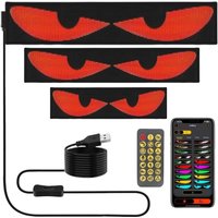Glowing Windshield Eyes LED flashing Devil's Eye On Truck Windshield APP Bluetooth Control LED Matrix Panel F