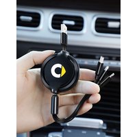 Car 3 in 1 USB Cable Type C Micro USB Fast Charging Cable For Smart EQ Forfour 453 451 452 450 454 Roadster Forjeremy Forspeed