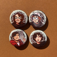 Classic Fall Out Boy themed 2.25 inch button pins. Ideal cosplay accessories and cool decorations for band fans.