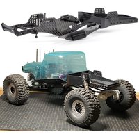 Carbon Fiber LCG Chassis Builder's Kit with Cheater Bed Boat Sliders for Axial SCX10 AR44 AR45 Capra Vanquish F10 Portal Axle